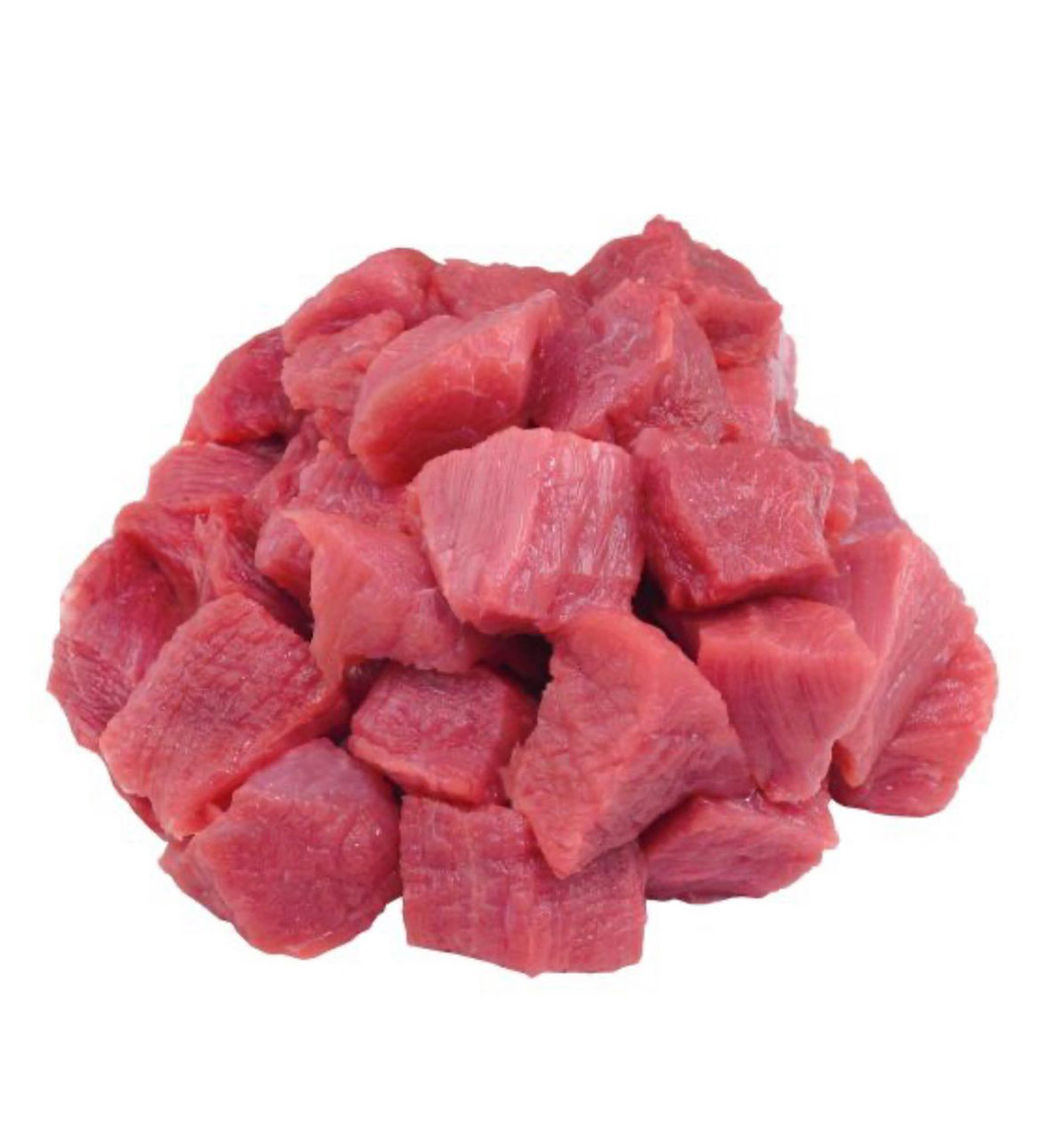 Vitela cubos para estufar
